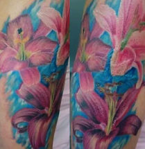 Cover van paarse lelies door Dutch Ink