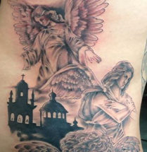 engelen tattoo by Dutchink