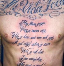 Nederlandse tattoo tekst
