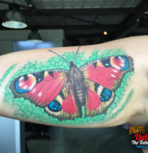Vlinder op bovenarm
