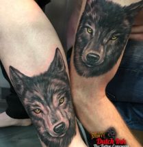 Wolf op arm en been
