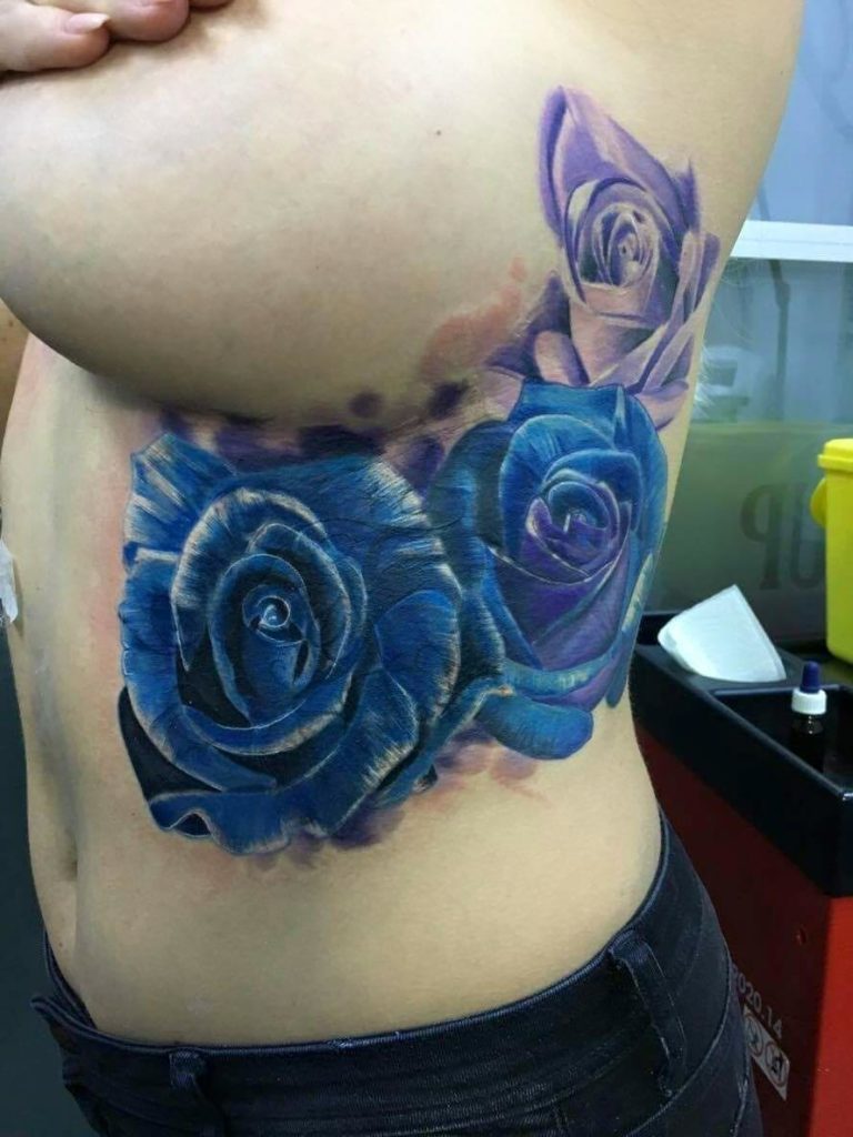 Bloemen op zij